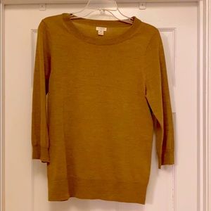 Camel J Crew Teddie Sweater